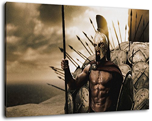 300 rise of an empire Format 120x80 cm Bild auf Leinwand, XXL riesige Bilder fertig gerahmt mit Keilrahmen, Kunstdruck auf Wandbild mit Rahmen von PrintArtGalery