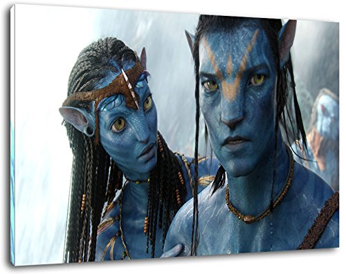 Avatar Format 60x40 cm Bild auf Leinwand, XXL riesige Bilder fertig gerahmt mit Keilrahmen, Kunstdruck auf Wandbild mit Rahmen von PrintArtGalery