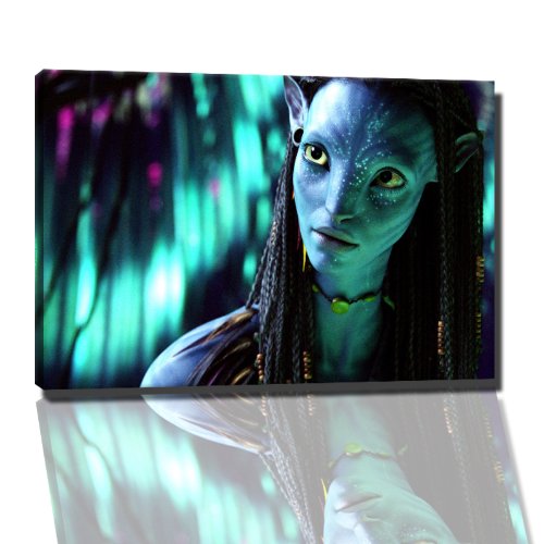 Dark Avatar Bild auf Leinwand -- 60x40 cm fertig gerahmte Kunstdruckbilder als Wandbild - Billiger als Ölbild oder Gemälde - KEIN Poster oder Plakat von PrintArtGalery