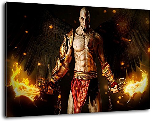 Dark god of war Format 60x40 cm fertig gerahmte Kunstdruckbilder als Wandbild - Billiger als Ölbild oder Gemälde - KEIN Poster oder Plakat von PrintArtGalery