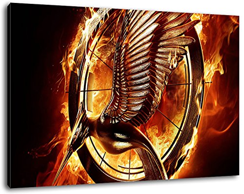 Dark the hunger games Format 100x70 cm fertig gerahmte Kunstdruckbilder als Wandbild - Billiger als Ölbild oder Gemälde - KEIN Poster oder Plakat von PrintArtGalery