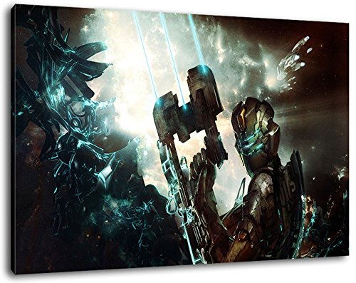 dead space Format 80x60 cm Bild auf Leinwand, XXL riesige Bilder fertig gerahmt mit Keilrahmen, Kunstdruck auf Wandbild mit Rahmen von PrintArtGalery