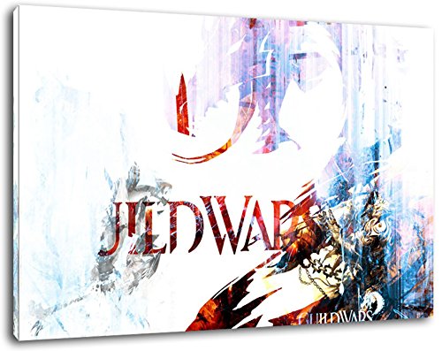 guild wars Format 100x70 cm Bild auf Leinwand, XXL riesige Bilder fertig gerahmt mit Keilrahmen, Kunstdruck auf Wandbild mit Rahmen von PrintArtGalery