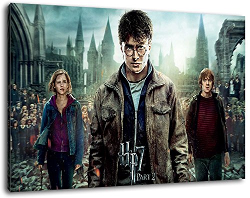 harry potter Format 120x80 cm Bild auf Leinwand, XXL riesige Bilder fertig gerahmt mit Keilrahmen, Kunstdruck auf Wandbild mit Rahmen von PrintArtGalery