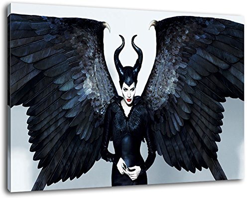 maleficent Format 120x80 cm Bild auf Leinwand, XXL riesige Bilder fertig gerahmt mit Keilrahmen, Kunstdruck auf Wandbild mit Rahmen von PrintArtGalery