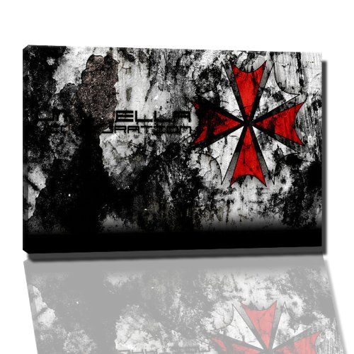 umbrella corporation Bild auf Leinwand -- 120x80 cm fertig gerahmte Kunstdruckbilder als Wandbild - Billiger als Ölbild oder Gemälde - KEIN Poster oder Plakat von PrintArtGalery