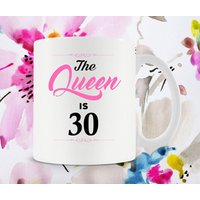 Lustiges Geburtstagsgeschenk 30. Bday Geschenkideen Für Sie Geburtstagsbecher Geburtstagskaffeetasse B Day Geschenk 30 Jahre Alte Keramiktasse - von PrintFanaticShop