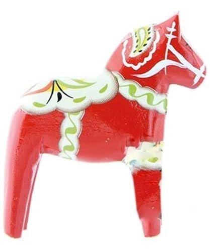 PrintGreen! Dalapferd - 13cm - rot - aus Holz - Handarbeit - typisch Schweden von PrintGreen!