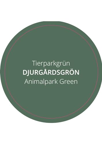 PrintGreen! Leinölfarbe - Innen-& Außenfarbe - Djursgardengrön/Tiergartengrün - natürlicher Holzschutz - Made in Schweden - für Holz, Putz, Gips, Stein, Metall uvm. (1 Liter) von PrintGreen!