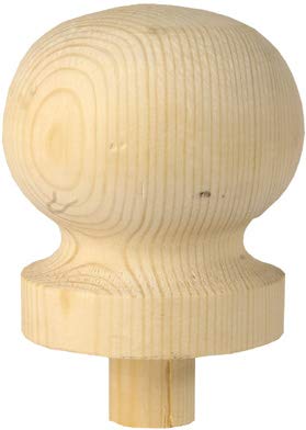 Schwedenhaus Kugel Aufsatz aus Holz für Pfosten, Stützen und Bastel 85mm - #143 - orig. schwedisches Design Produkt Fassadendeko Holz von PrintGreen!