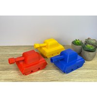 Wii Play Tanks - Schreibtisch Ornament Rot/ Blau/ Gelb Set Verfügbar 3D Gedruckt von PrintItThreeDee