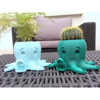 3D-Gedruckter Oktopus-Blumentopf von PrintPlastic53