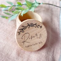 Gravierte Zahnfee Box Aus Holz Gravierte Zahnfee Box Aus Holz von PrintSmitten