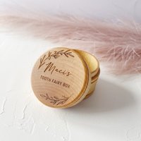 Hölzerne Zahnfee-Box Personalisiert Und Graviert von PrintSmitten