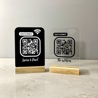 Personalisiertes Wifi-Zeichen, Qr-Code Wifi, Netzwerkinformationen, Scan-To-Connect, Kostenloses Wifi Qr-Scanner von PrintYourHeartOutUK