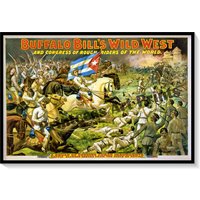 Buffalo Bill's Wild West Show Vintage Zirkus Poster Set 3 Drucke von PrintcessArtPrints