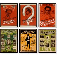 Vintage Magier Newman The Great Magic Show Poster Ads Set Von 6 Prints von PrintcessArtPrints