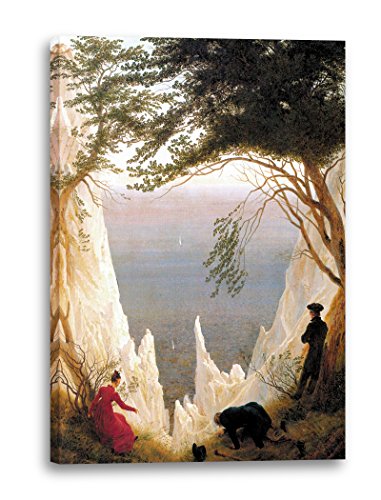 Printed Paintings Leinwand (60x80cm): Caspar David Friedrich - Kreidefelsen auf Rügen von Printed Paintings