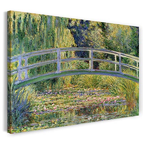 Printed Paintings Leinwand (120x80cm): Claude Monet - Japanische Brücke über den Seerosenteich (1 von Printed Paintings