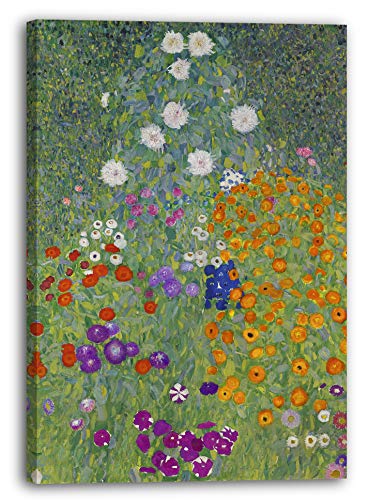 Printed Paintings Leinwand (70x100cm): Gustav Klimt - Bauerngarten (1907) von Printed Paintings
