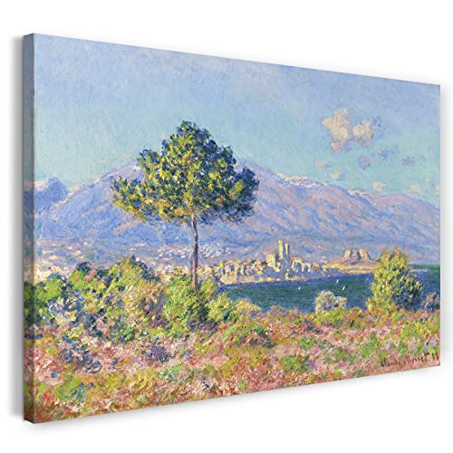 Leinwand (60x40cm): Claude Monet - Antibes, vue du plateau Notre Dame von Printed Paintings