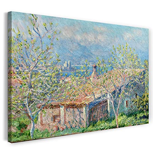 Leinwand (60x40cm): Claude Monet - Gärtner-Häuschen in Antibes von Printed Paintings