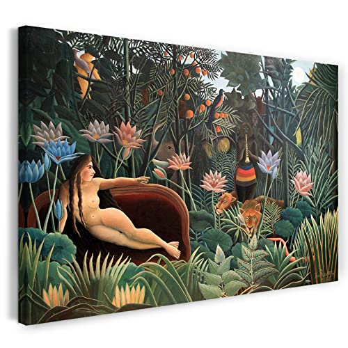 Leinwand (60x40cm): Henri Rousseau - Der Traum von Printed Paintings