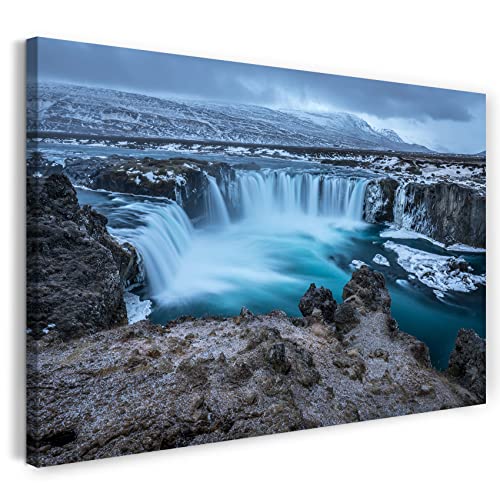Printed Paintings Leinwand (60x40cm): Niagara-Falls Traum-Landschaft Wasser See Natur-Bilder Wass von Printed Paintings