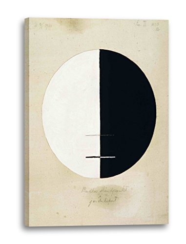 Leinwand (60x80cm): Hilma af Klint - Buddha's Standpunkt im irdischen Leben, Nr von Printed Paintings