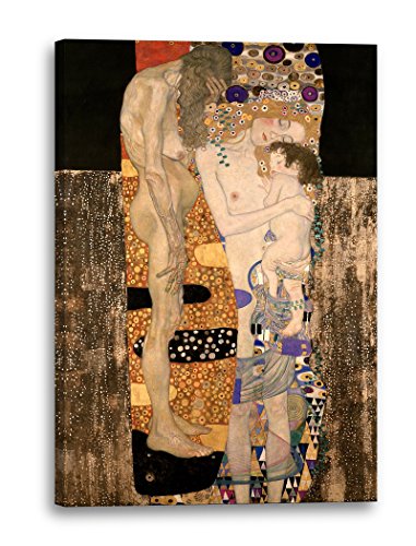 Printed Paintings Leinwand (70x100cm): Gustav Klimt Die DREI Lebensalter Einer Frau von Printed Paintings