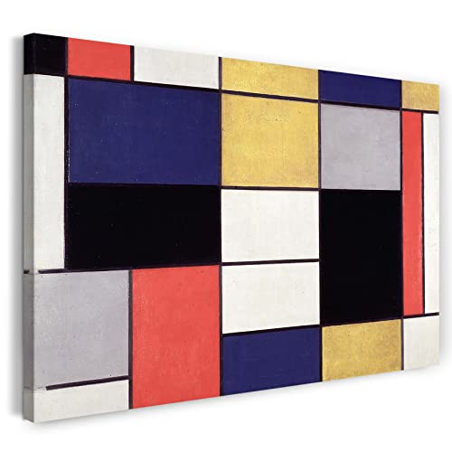 Printed Paintings Leinwand (80x60cm): Piet Mondrian - Komposition A von Printed Paintings