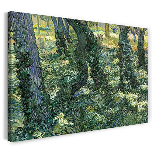 Printed Paintings Leinwand (80x60cm): Vincent Van Gogh - Unterholz von Printed Paintings