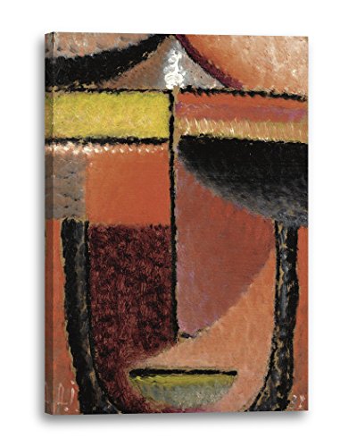 Leinwandbild (30x40cm) Alexej von Jawlensky: Abstrakter Kopf, Leinwand auf Keilrahmen gespannt und fertig zum Aufhängen, hochwertiger Kunstdruck aus deutscher Produktion von Printed Paintings