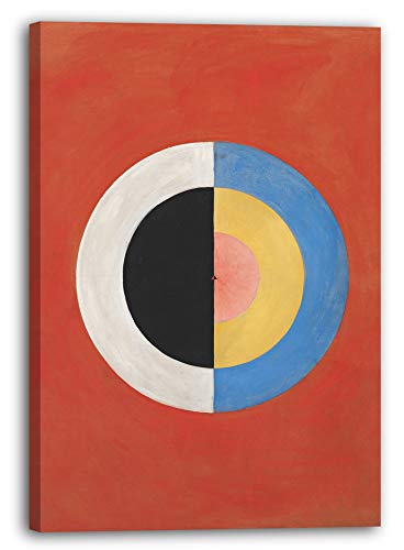 Leinwandbild (30x40cm) Hilma af Klint: Der Schwan, Nr. 17 (1915), Leinwand auf Keilrahmen gespannt und fertig zum Aufhängen, hochwertiger Kunstdruck aus deutscher Produktion von Printed Paintings