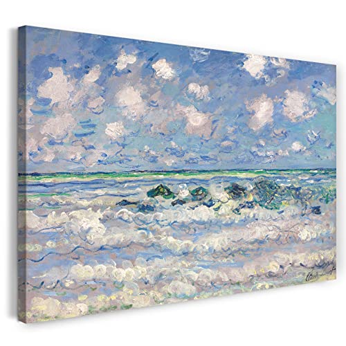 Printed Paintings Leinwand (100x70cm): Claude Monet - Die Welle von Printed Paintings