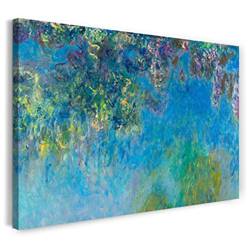 Printed Paintings Leinwand (100x70cm): Claude Monet - Glyzinien (Wisteria) von Printed Paintings