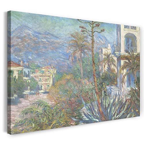 Printed Paintings Leinwand (100x70cm): Claude Monet - Villen in Bordighera von Printed Paintings