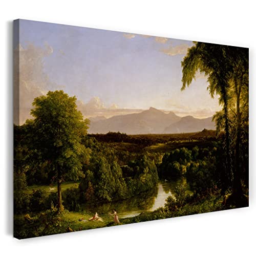Printed Paintings Leinwand (100x70cm): Thomas Cole - Blick auf den Catskill-Frühherbst von Printed Paintings