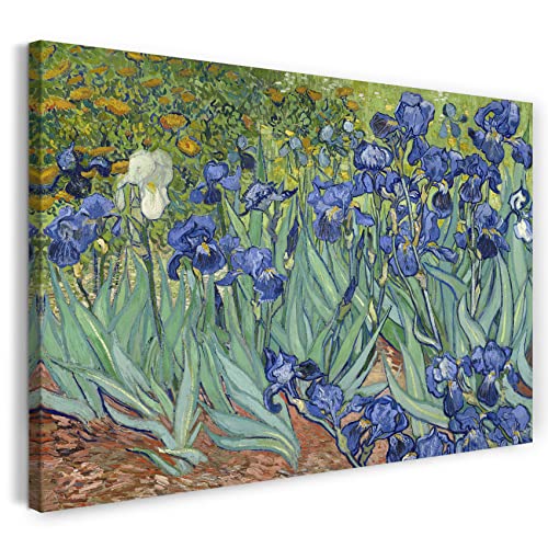 Printed Paintings Leinwand (100x70cm): Vincent Van Gogh - Schwertlilien (1889) von Printed Paintings