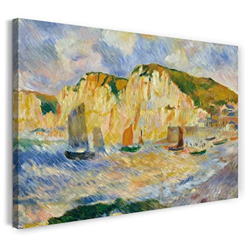 Printed Paintings Leinwand (120x80cm): Auguste Renoir - Meer und Klippen von Printed Paintings