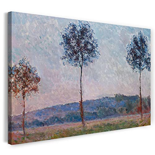 Printed Paintings Leinwand (120x80cm): Claude Monet - DREI Bäume in Giverny (Pappeln) von Printed Paintings