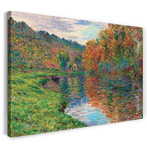 Printed Paintings Leinwand (120x80cm): Claude Monet - Der Arm von Jeufosse, Herbst von Printed Paintings