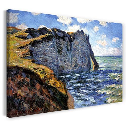 Printed Paintings Leinwand (120x80cm): Claude Monet - Die Klippe von Aval, Étrétat von Printed Paintings