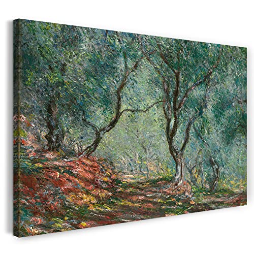Printed Paintings Leinwand (120x80cm): Claude Monet - Olivenholz im Moreno Garten von Printed Paintings
