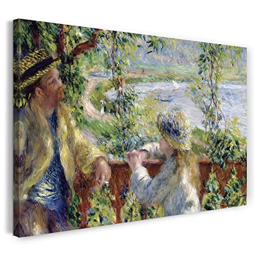 Printed Paintings Leinwand (120x80cm): Pierre-Auguste Renoir - Am Wasser (nahe des Sees) von Printed Paintings