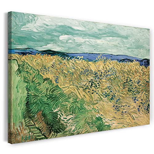 Printed Paintings Leinwand (120x80cm): Vincent Van Gogh - Weizenfeld mit Kornblumen (1890) von Printed Paintings