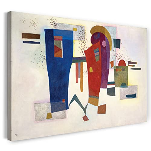 Printed Paintings Leinwand (120x80cm): Wassily Kandinsky - Begleiteter Kontrast (1935) von Printed Paintings