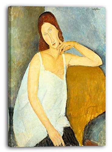 Printed Paintings Leinwand (40x60cm): Amedeo Modigliani - Jeanne Hébuterne (1898-1920) von Printed Paintings