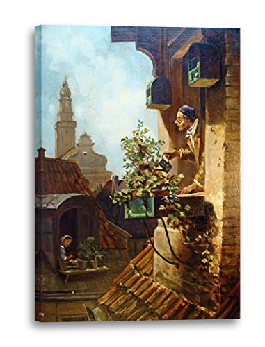 Leinwand (40x60cm): Carl Spitzweg - Im Dachstübchen von Printed Paintings