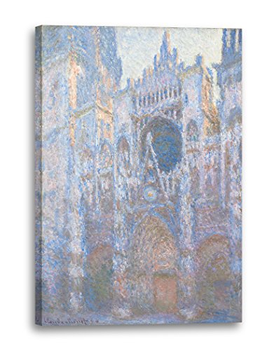 Printed Paintings Leinwand (40x60cm): Claude Monet - Kathedrale von Rouen, West-Fassade (1894) von Printed Paintings